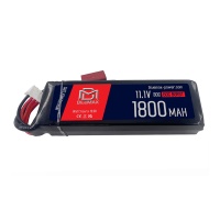 Аккумулятор 11.1V 1800mah (Li-Po) 30C brick 19,6*35*102 mm T-разъем (BlueMax)