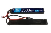 Аккумулятор 11.1V 2600mah (Li-Po) 20С двухлепестковый 12.5*21*128 mm M-серия, цевье (BlueMax)