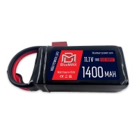 Аккумулятор 11.1V 1400mah (Li-Po) 30С stick 19,5*34*69 mm, T-разъем BlueMax