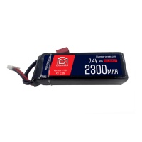 Аккумулятор 7.4V 2300mah (Li-Po) 40C 34*14*103 мм, T-разъем (BlueMax)