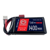 Аккумулятор 7.4V 1400mah (Li-Po) 30C stick 13*34*69 mm, T-разъем (BlueMax)