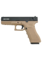 Модель пистолета KJW KP-18.CO2 G18 Glock GBB Tan