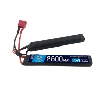 Аккумулятор 7.4V 1500mah (Li-Po) 40С двухлепестковый 6,4*19,5*122 мм T-разъем (BlueMax)