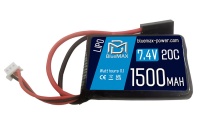 Аккумулятор 7.4V 1500mah (Li-Po) 20c stick 16*43*65 mm (BlueMax)