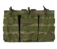 Подсумок тройной molle ADR FJB-03 A-tacs FG