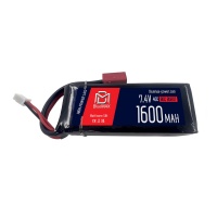 Аккумулятор 7.4V 1600mah (Li-Po) 40C 13*34*85 мм, T-разъем (BlueMax)