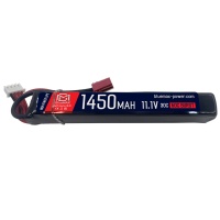 Аккумулятор 11.1V 1450mah (Li-Po) 30C stick 116*16.5*22 мм T-разъем (BlueMax)