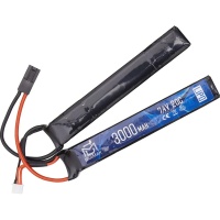 Аккумулятор 7.4V 3000mah (Li-Po) 20С двухлепестковый 17,6*25*128 мм (BlueMax)