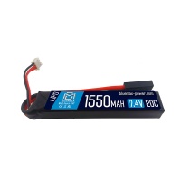 Аккумулятор 7.4V 1550mah (Li-Po) 20C 15*21*95 mm (BlueMax)