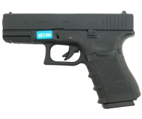 Модель пистолета (WE) GLOCK-19 gen4 Black металл слайд, сменные насадки