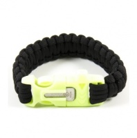 Браслет из паракорда с огнивом (Geoline Survival) Black