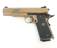 Модель пистолета (KJW) COLT1911 CO2 Tan