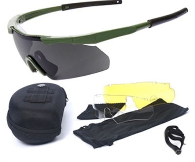 Очки 5.11 Tactical Pro 3 сменные линзы Olive
