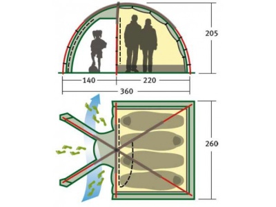 Комплект дуг Alexika Minnesota 4 Luxe Alu алюминий 9540.04114