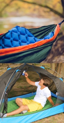 Коврик надувной ADR AirMat Double (200х120х7см) blue27