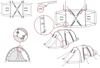 Палатка Alexika MAXIMA 6 LUXE green 9151.6401 3