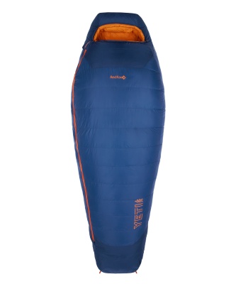 Спальный мешок RedFox Yeti -40C (Long, деним/оранж) левый