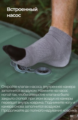 Коврик надувной ADR AirMat 7 (200х65х7 см) navy25
