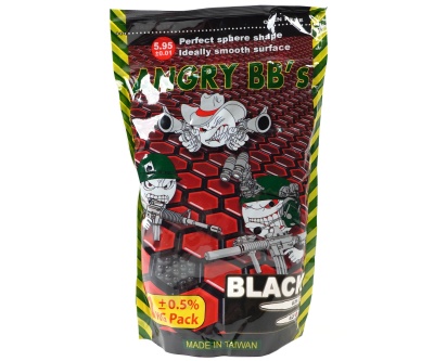Шары Angry BBs Black 0,20 1 кг. (5000шт.) страйкбол (airsoft)