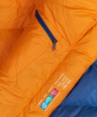 Спальный мешок RedFox Yeti -20C (Long, деним/оранж) левый28