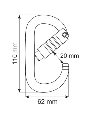 Карабин CAMP Oval XL 3Lock3