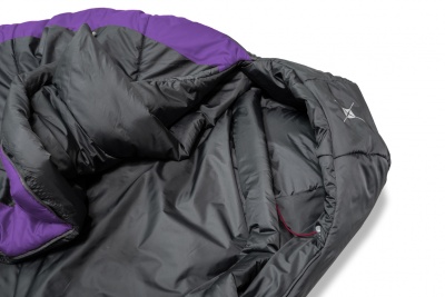 Спальный мешок Talberg SUMMIT EXP (-18) grey/violet, правый25