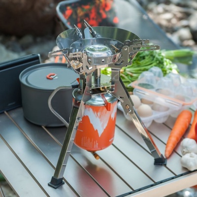 Горелка газовая Fire Maple FAMILY NEW c системой ППТ и ветрозащитой FMS-108N28