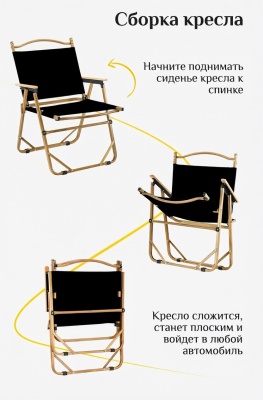 Кресло кемпинговое ADR Basic Large, Black02