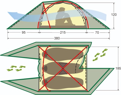 Палатка Alexika NAKRA 3 PLUS green 9124.39014