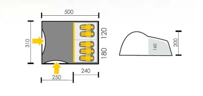 Палатка Talberg CAMPI 5 green2