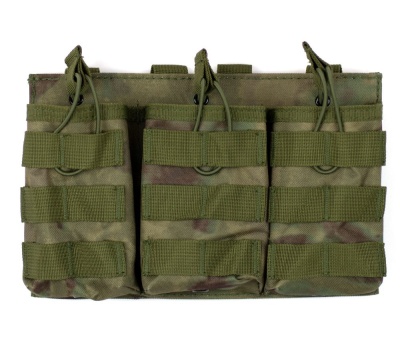 Подсумок тройной molle ADR FJB-03 A-tacs FG