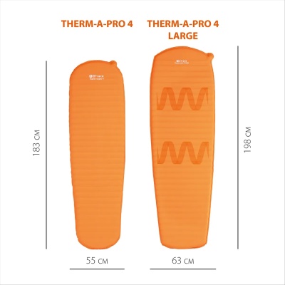 Ковер BTrace Therm-a-Pro 4 Large (198х63х4см) оранжевый33