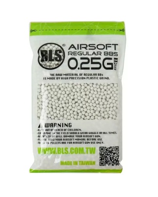 Шары BLS 0,25 White 1кг (4000шт.) страйкбол (airsoft)21