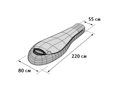 Спальный мешок Alexika NORD красный правый 9227.0106133