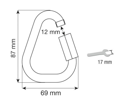 Карабин CAMP Delta Quick Link 10 mm inox3