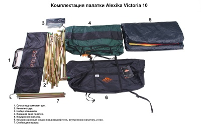 Палатка Alexika VICTORIA 10 green 9156.03019,11