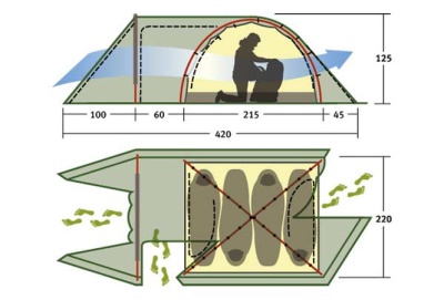 Палатка Alexika TOWER 4 PLUS Fib green 9126.48018