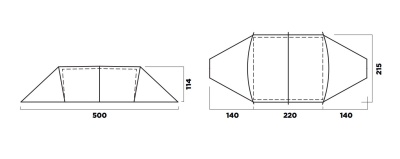 Палатка RedFox Fox Cave 4 V2 (оранжевая)22-