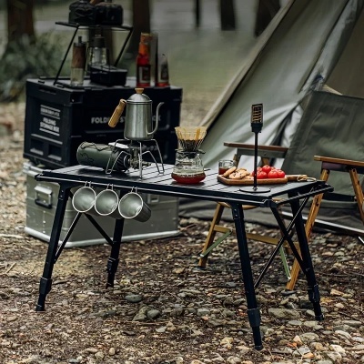 Стол туристический ADR Chief Cook Table + плита, Black32