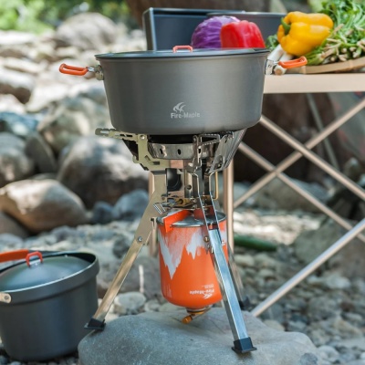 Горелка газовая Fire Maple FAMILY NEW c системой ППТ и ветрозащитой FMS-108N30