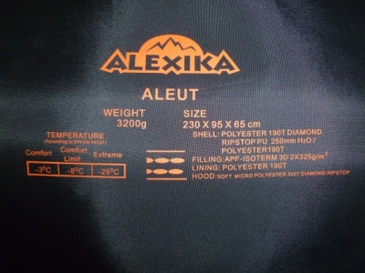 Мешок спальный Alexika ALEUT oliv 9232.010714