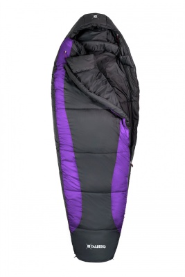 Спальный мешок Talberg SUMMIT EXP (-18) grey/violet, правый1