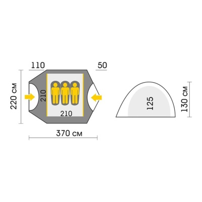 Палатка Talberg MALM PRO 3 green1