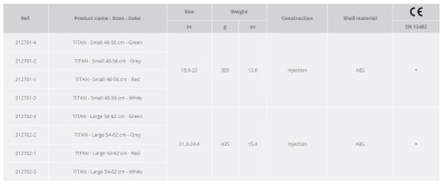 Каска CAMP Titan, размер 1, Red4
