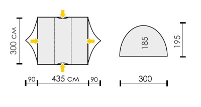 Палатка Talberg TUNNEL green2