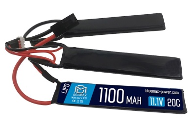 Аккумулятор 11.1V 1100mah  (Li-Po) 20С трехлепестковый 5,2*21*102 мм (BlueMax)