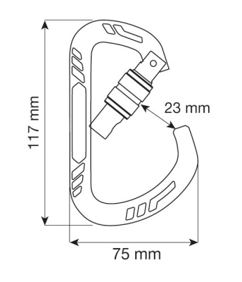 Карабин CAMP Guide XL Lock, Green3