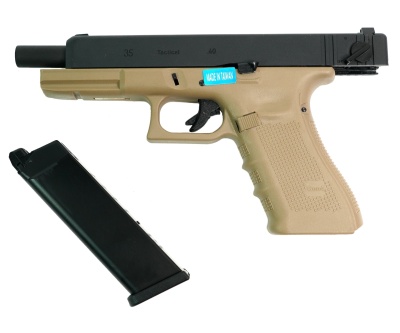Модель пистолета (WE) GLOCK G35 Tan