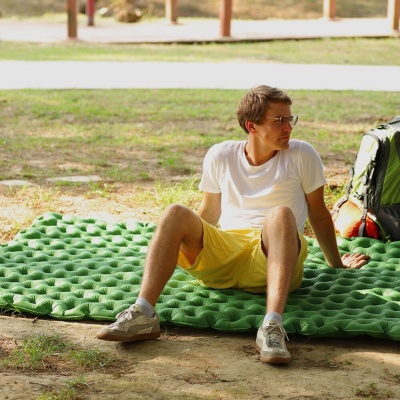 Коврик надувной ADR AirMat Double (200х120х7см) blue26