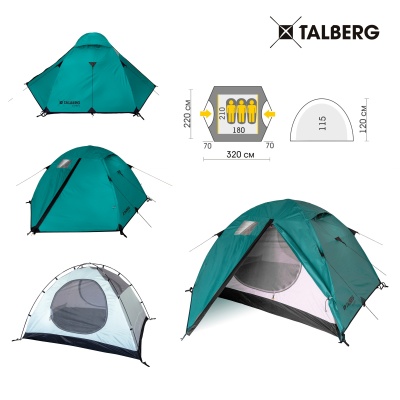 Палатка Talberg SLIPER 3 green19